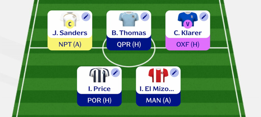 Fantasy EFL Gameweek 4 team reveal: Lewis P