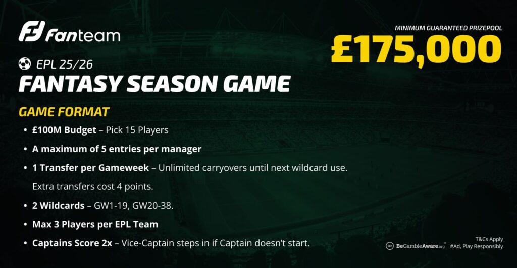 FanTeam is back for 2025/26 EPL Fantasy 1