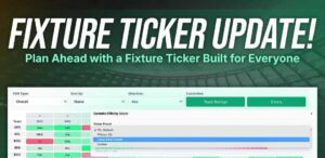 Updated Fixture Ticker 6