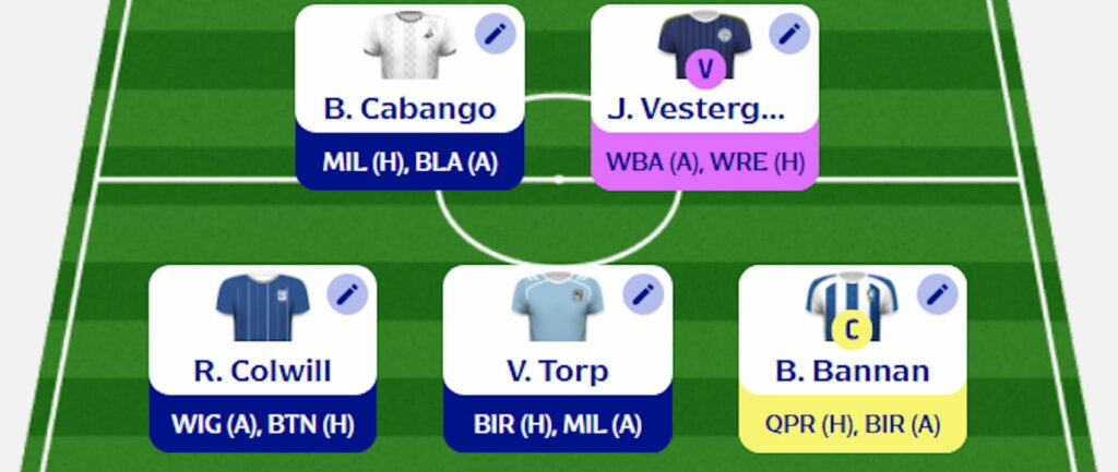 Fantasy EFL Double Gameweek 9 Team Reveal: FPL Reactions
