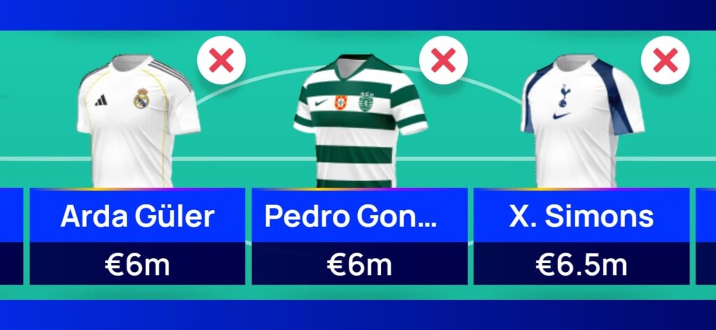 UCL Fantasy 2025/26: Best €7.0m-and-under midfielders 