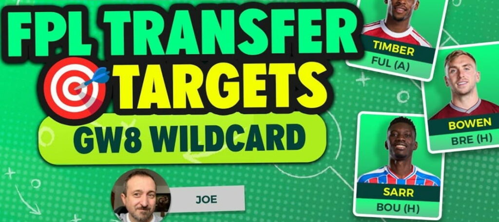 Best players to target on a Gameweek 8 Wildcard