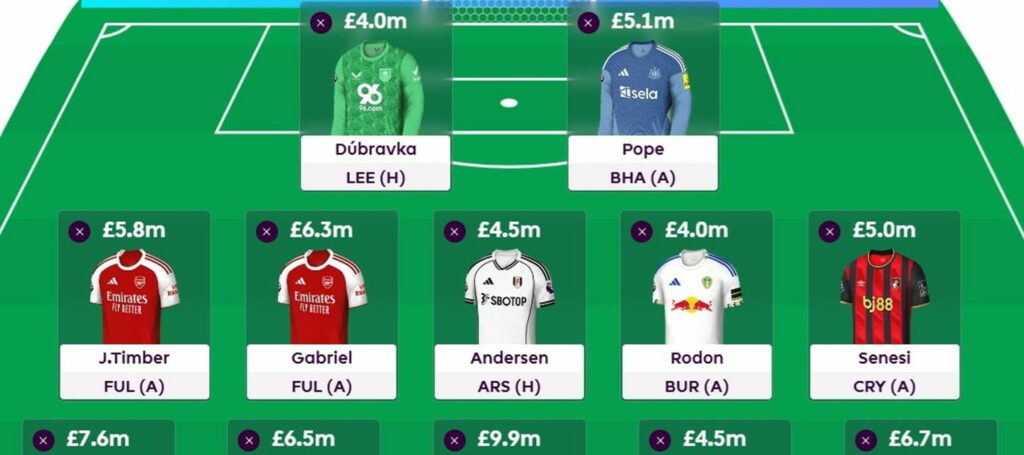 Zophar’s FPL Gameweek 8 Wildcard draft