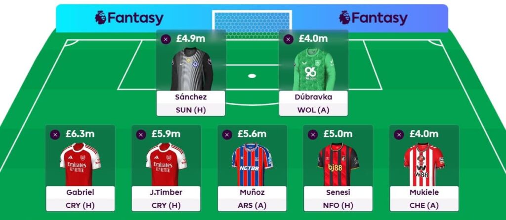 Zophar’s FPL Gameweek 9 Wildcard team