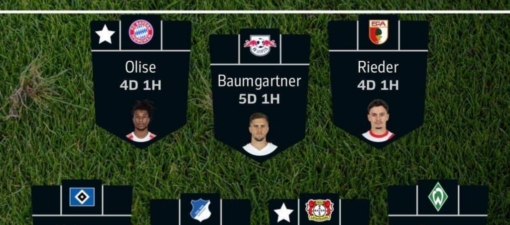 Fantasy Bundesliga Matchday 11 team reveals