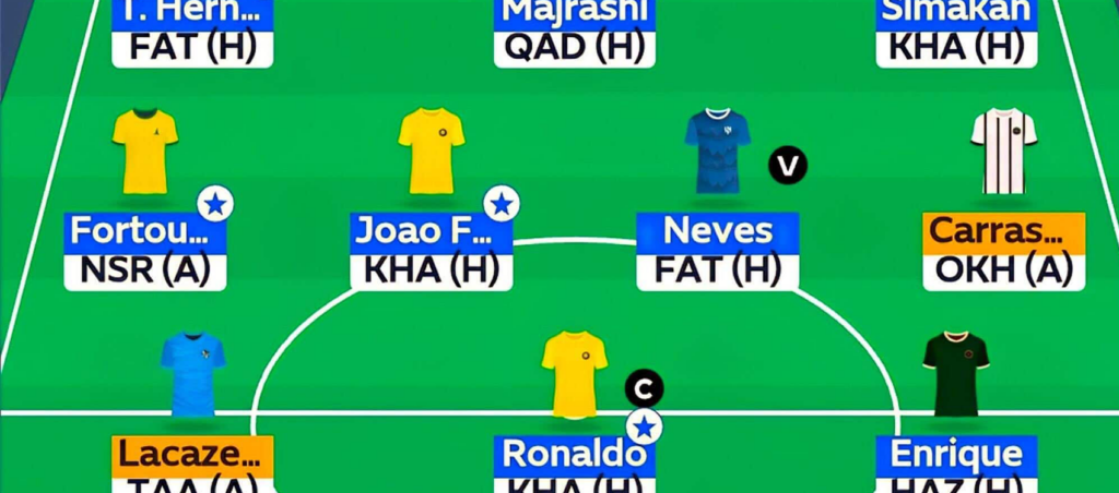 Saudi Fantasy Round 9 team reveals