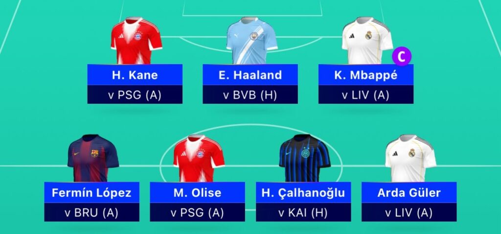 UCL Fantasy Matchday 4: Milanista’s team reveal