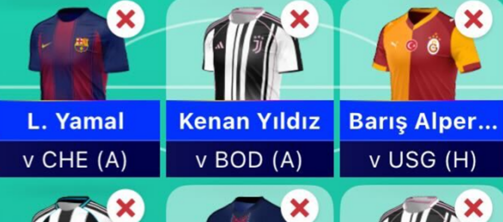 UCL Fantasy: Matchday 5 best Wildcard team