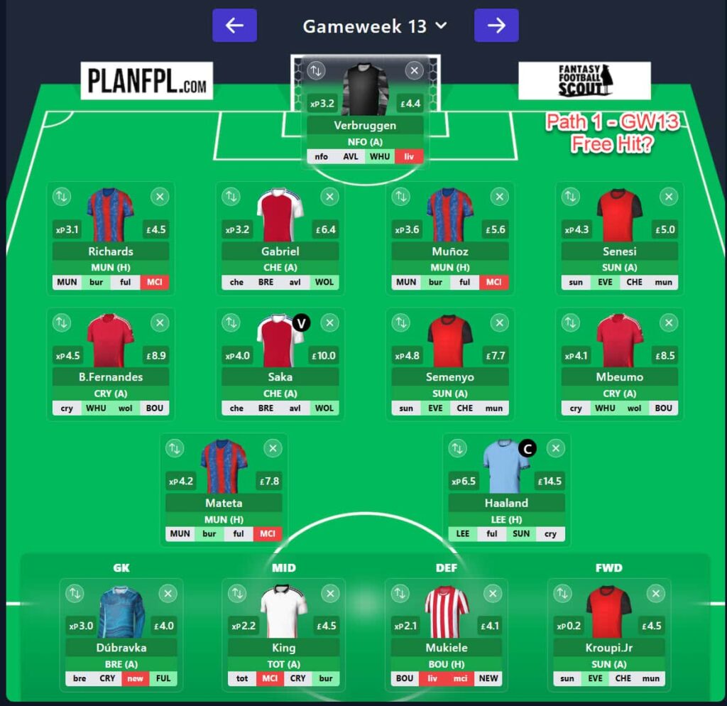 Zophar: Use the Free Hit in FPL Gameweek 13 or 16? 5