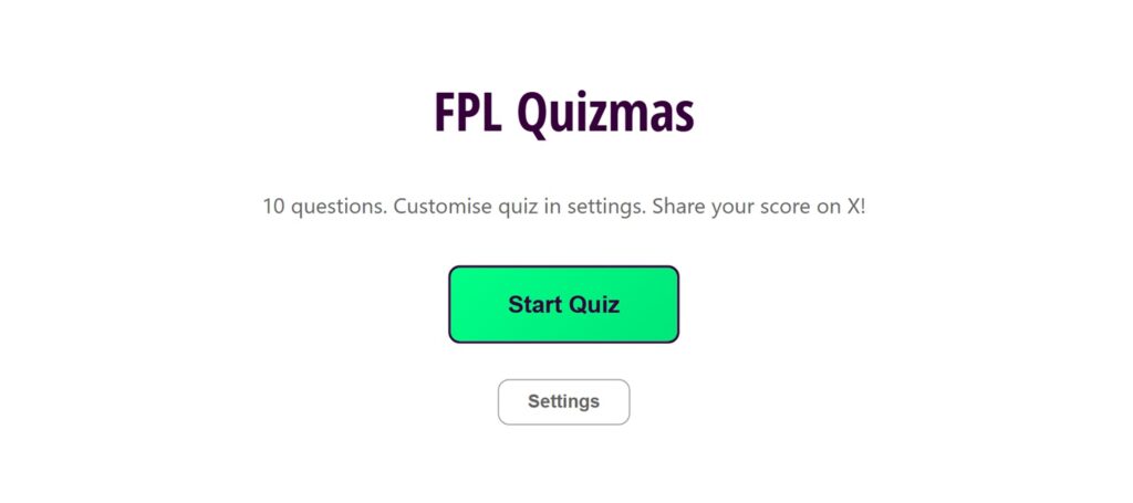 Have some festive fun with FPL Quizmas!