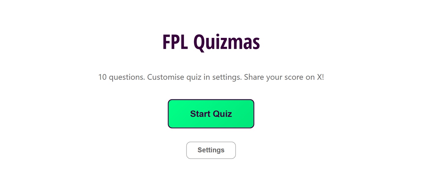 Have some festive fun with FPL Quizmas!