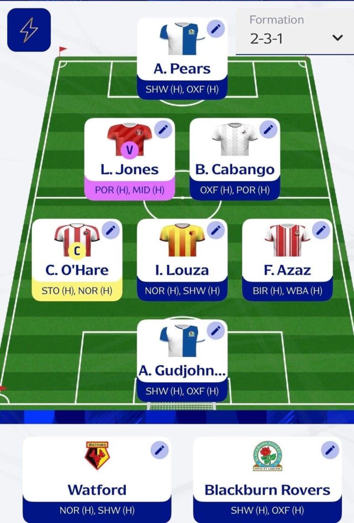 Fantasy EFL Gameweek 19 Reveals