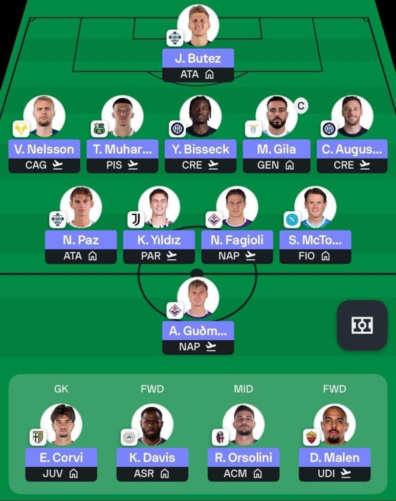 Serie A Fantasy Gameweek 23