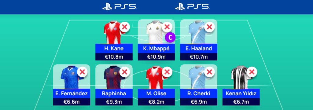 UCL Fantasy Matchday 7: Team reveals