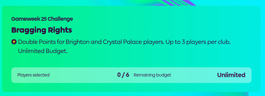 FPL Challenge Gameweek 25