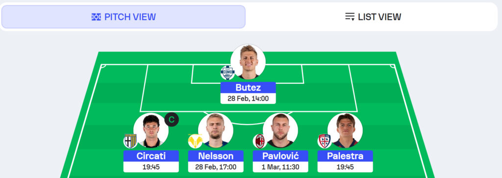 Serie A Fantasy: Gameweek 27 team reveals – Sofascore