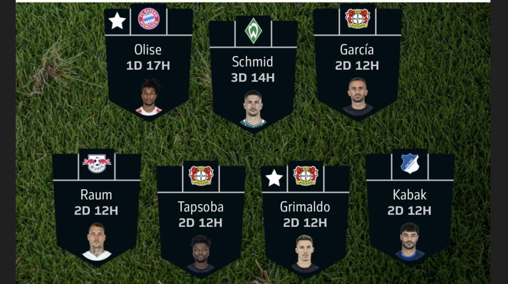 Fantasy Bundesliga Matchday 25 team reveals