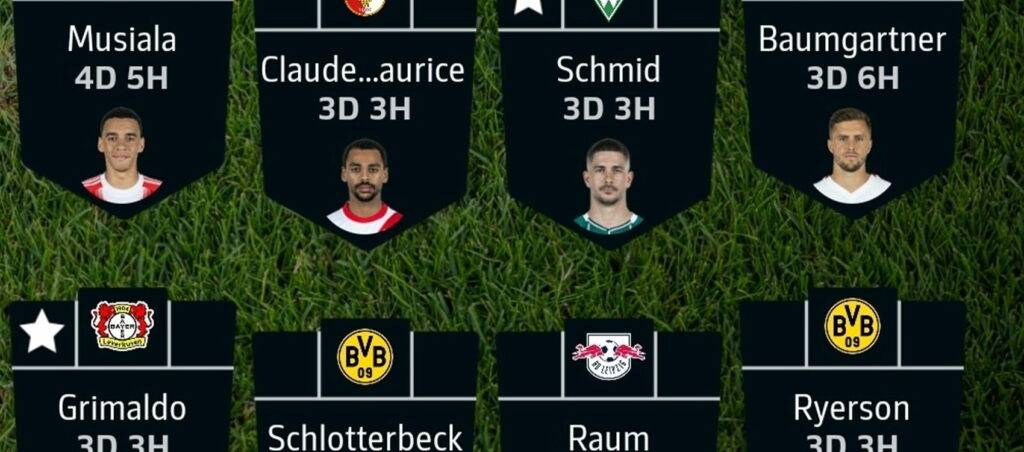 Fantasy Bundesliga Matchday 30 team reveals