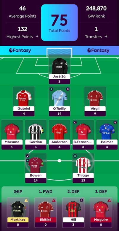 FPL General's Haaland-less Free Hit for Gameweek 33