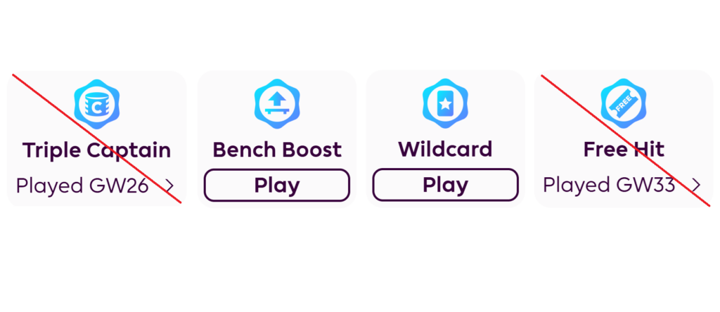 Is there an alternative to GW35 Wildcard + GW36 Bench Boost?