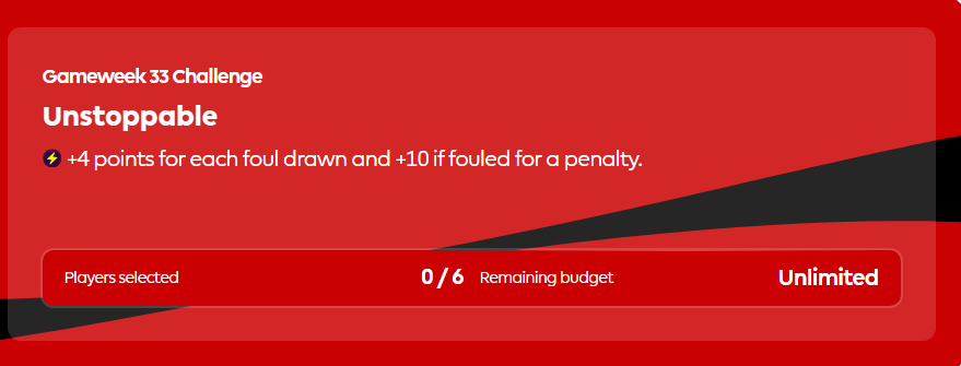 FPL Challenge Gameweek 33