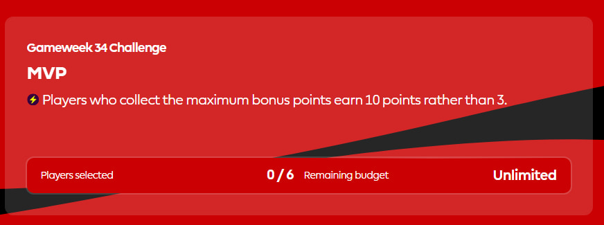 FPL Challenge Gameweek 34