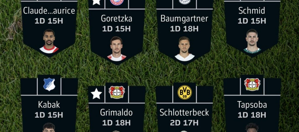 Fantasy Bundesliga Matchday 32 team reveals