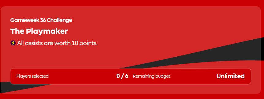 FPL Challenge Gameweek 36