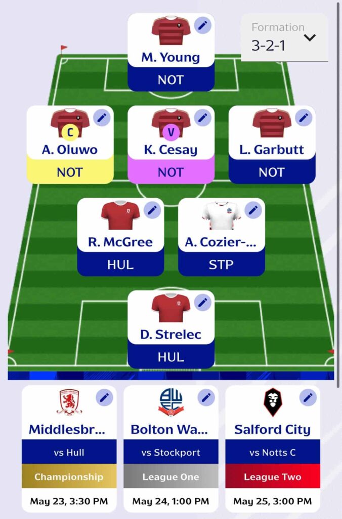 Fantasy EFL Play-Offs
