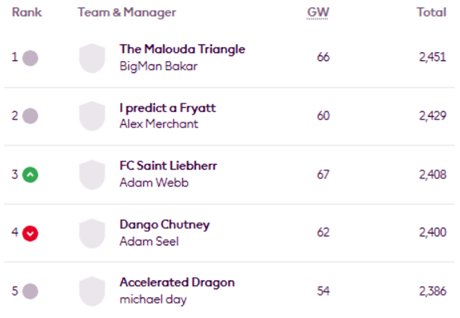 mini-Leagues winners