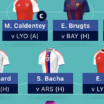 WUCL Fantasy Matchday 12 team reveal 1