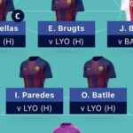 WUCL Fantasy Matchday 13 team reveal 1