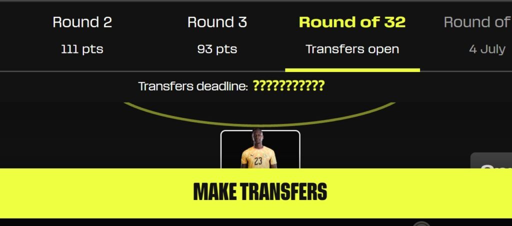Fantasy FIFA World Cup 2026: When is the Round of 32 deadline?