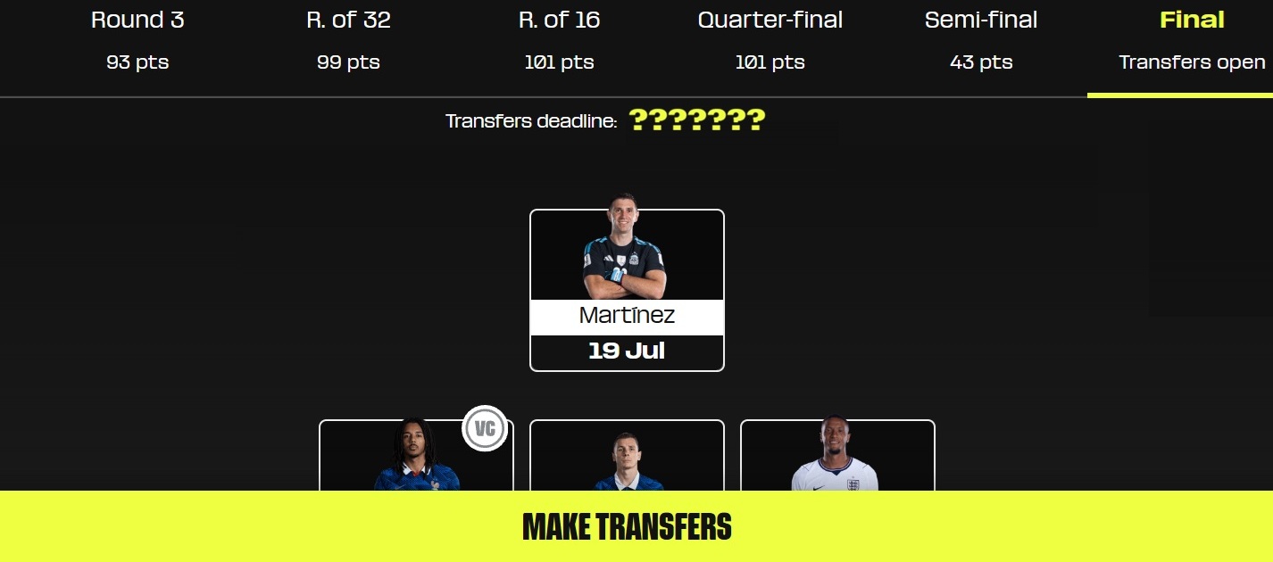 Fantasy FIFA World Cup 2026: When is the Final deadline?