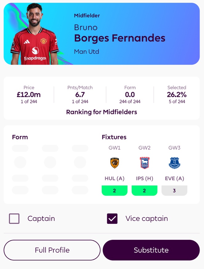 How to make an FPL substitution 3