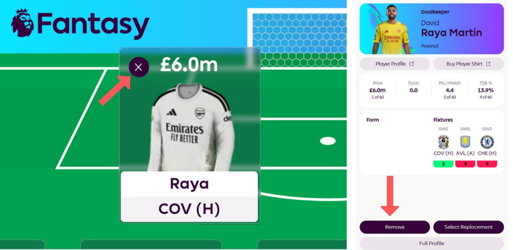 How to make FPL transfers and explaining a points hit 2