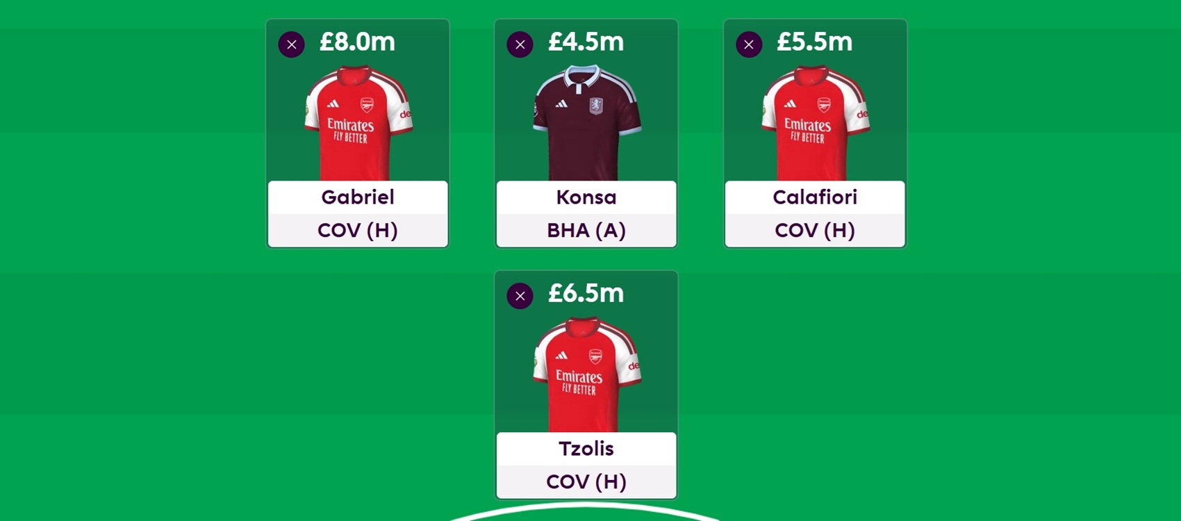 How you can own FOUR Arsenal players in FPL Gameweek 1