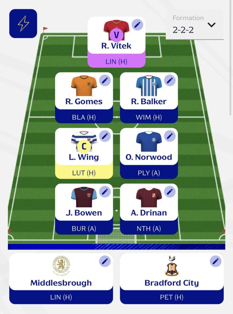 Fantasy EFL Gameweek 1