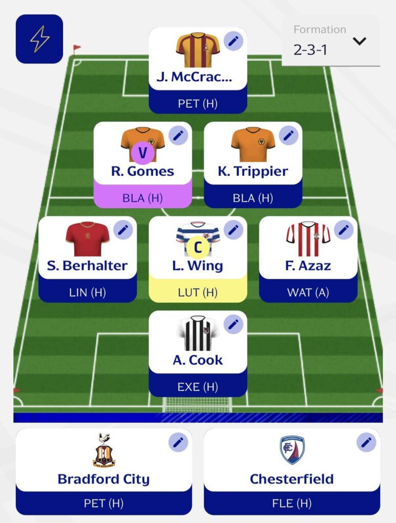 Fantasy EFL Gameweek 1