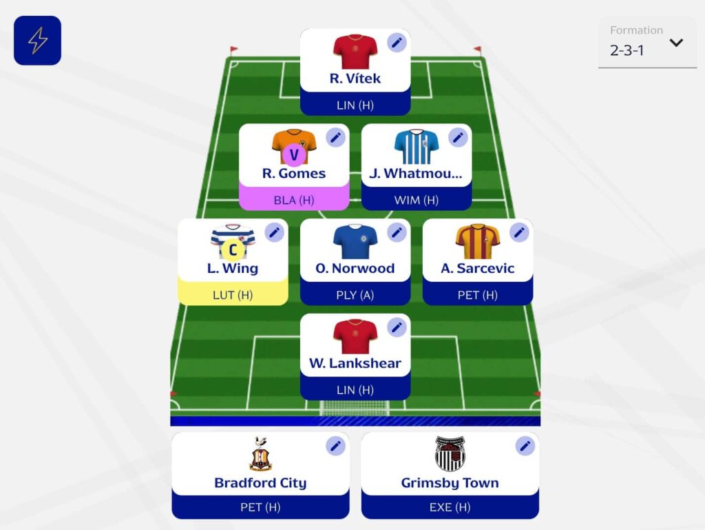 Fantasy EFL Gameweek 1