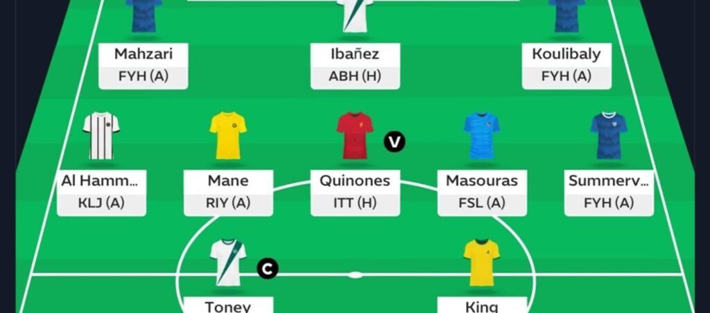 Saudi Fantasy: Round 2 team reveals