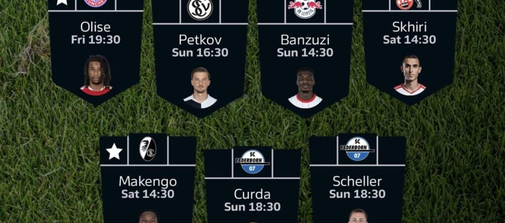 Fantasy Bundesliga Matchday 4 team reveals