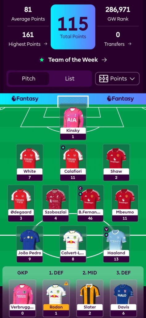 Gameweek 3 FPL 16k