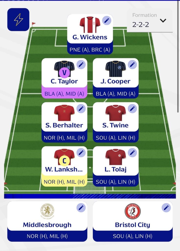 Fantasy EFL Gameweek 5