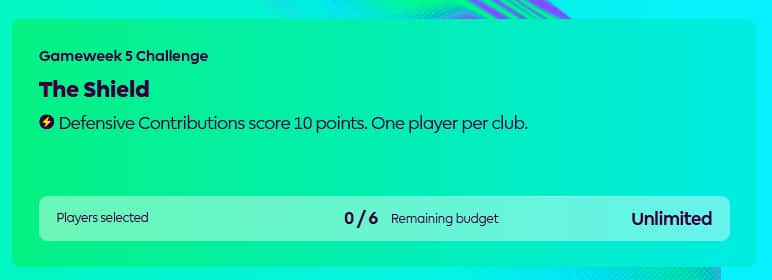 FPL Challenge Gameweek 5