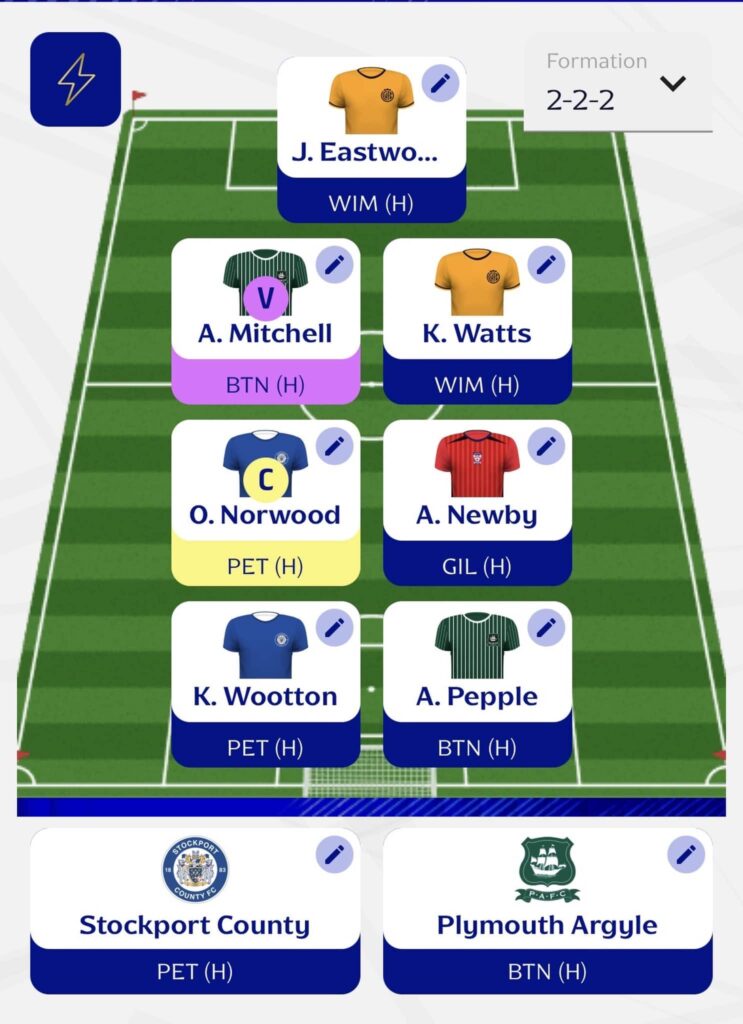 Fantasy EFL 7 Gameweek