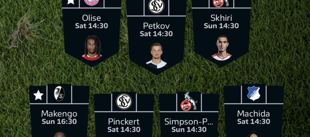 Fantasy Bundesliga Matchday 5 team reveals