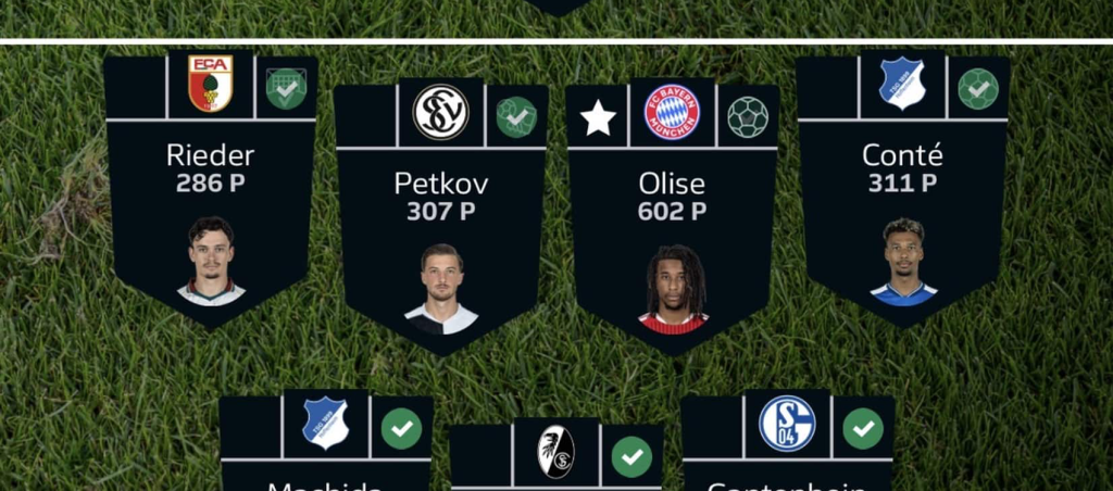 Fantasy Bundesliga Matchday 7 team reveals