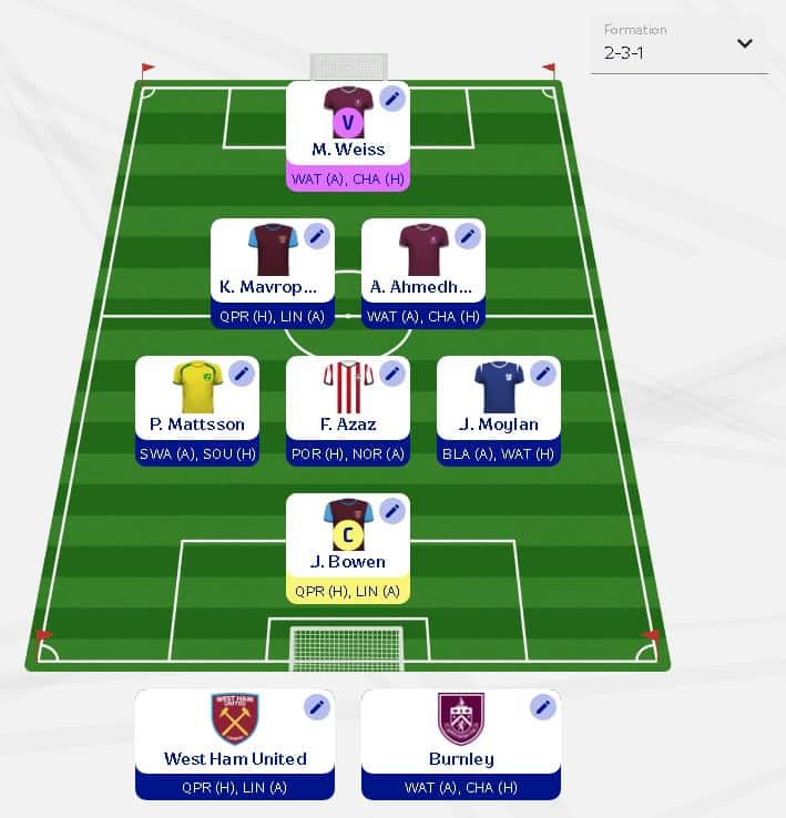 Fantasy EFL 9 Gameweek