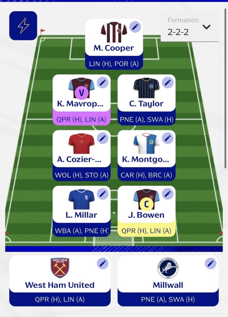 Fantasy EFL 9 Gameweek